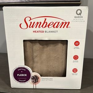 Sunbeam heated blanket- Queen